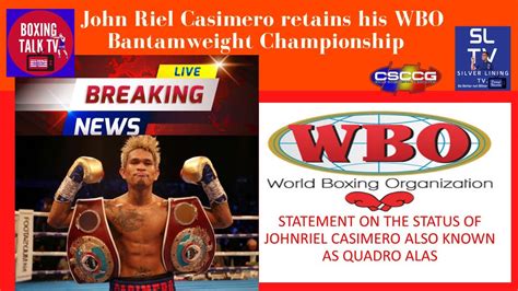 JOHN RIEL CASIMERO RETAINS WBO BANTAMWEIGHT .